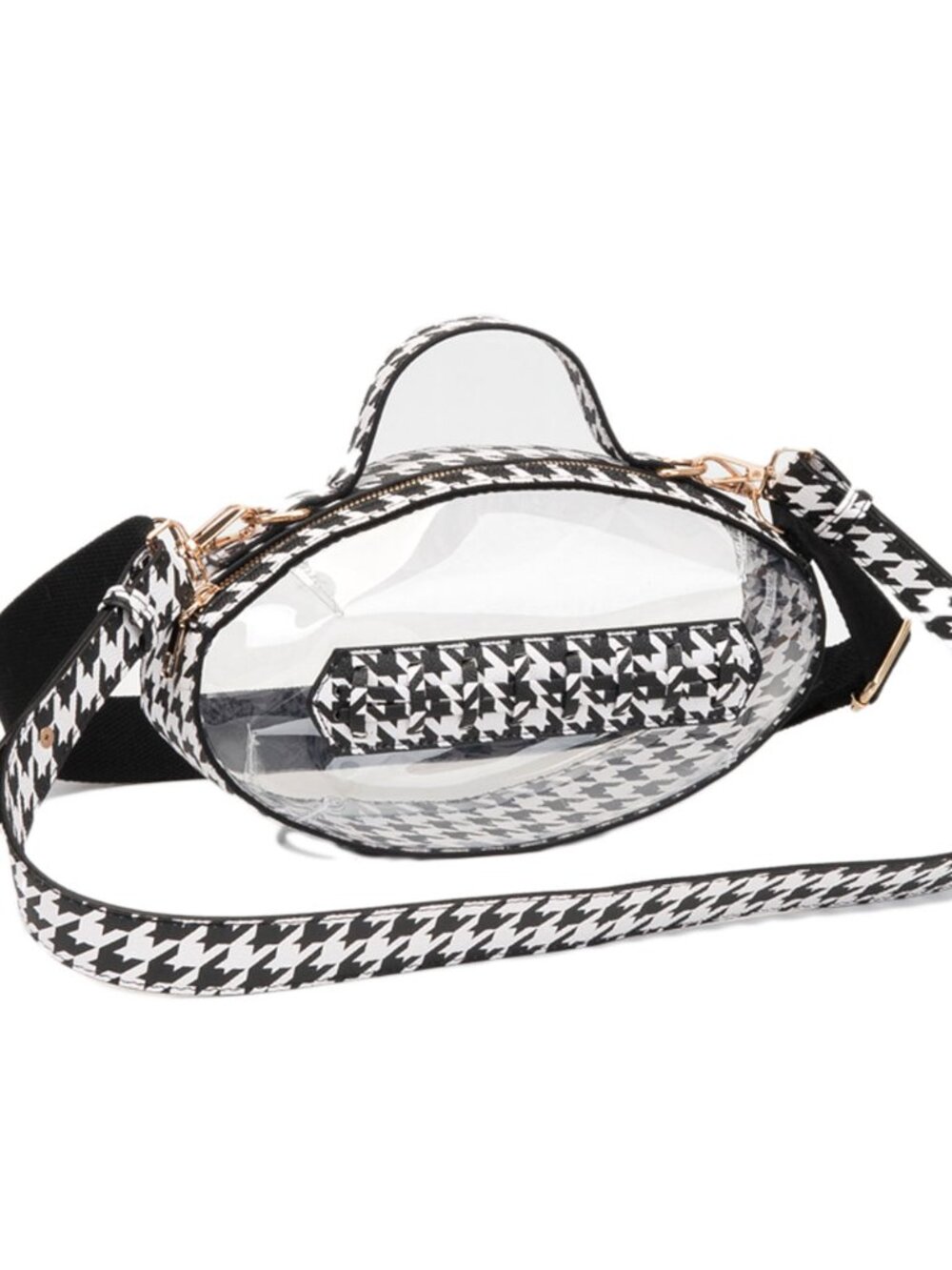 Tigerstars Football Shaped Transparent Crossbody Bag